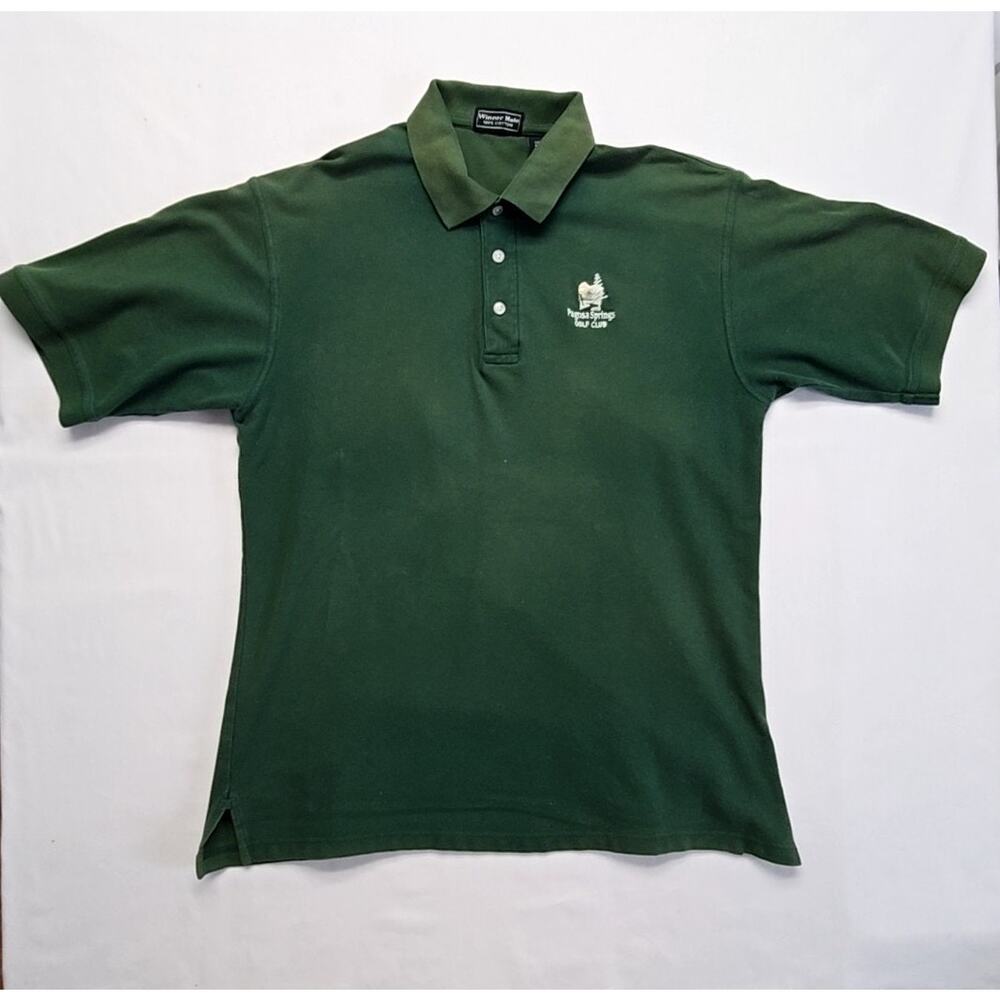 Colorado Pagosa Springs Golf Club Polo Winner Mate Green Cotton Mens Large Shirt